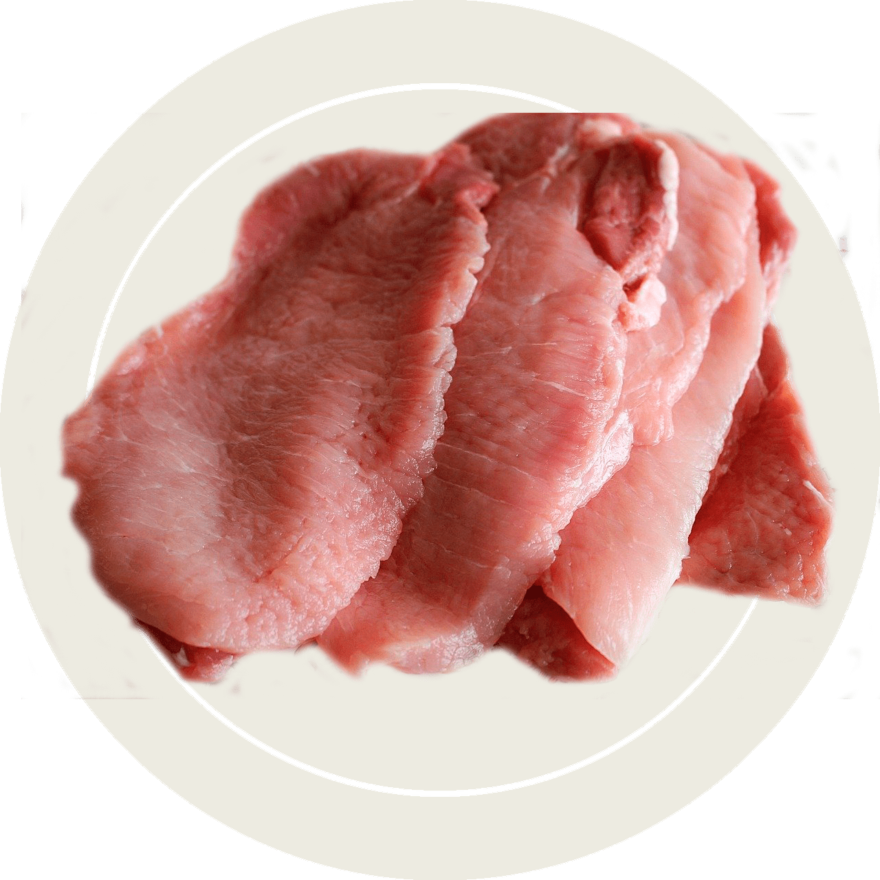 escalopes o filete de cerdo
