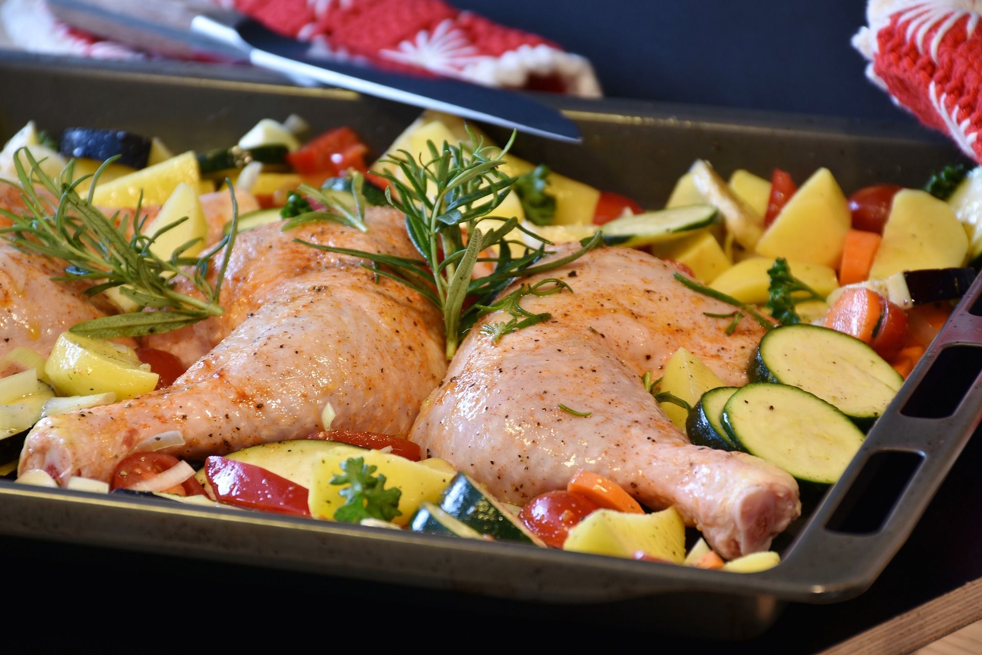 Pollo con vegetales al horno 001 Pollo con vegetales al horno 001