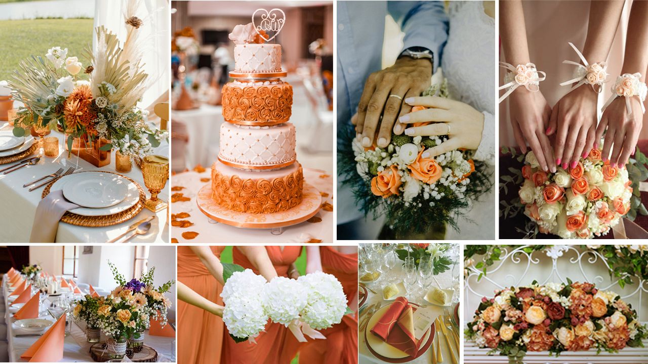 Colores para Orange ochre - bodas Naranja ocre