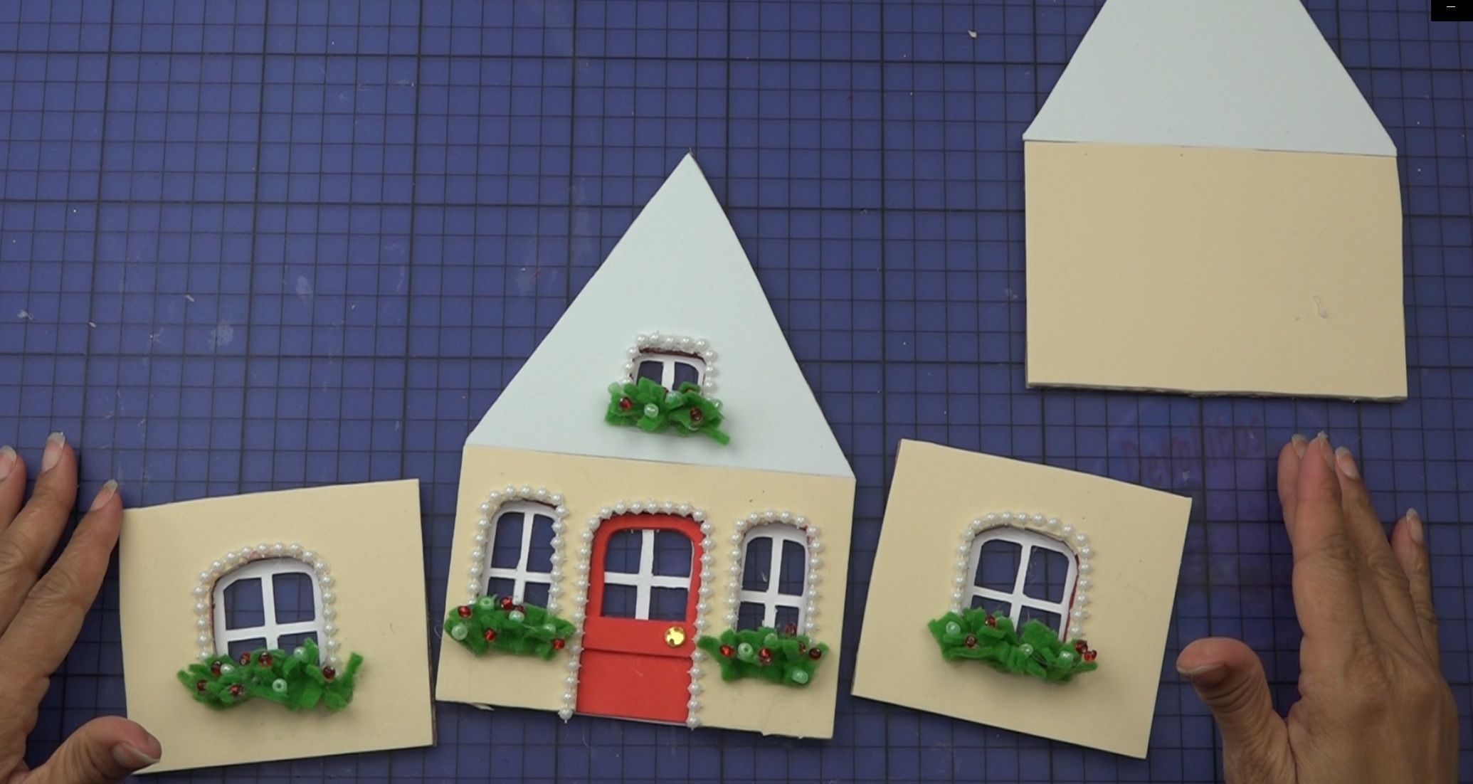 Casita navideña paso 4